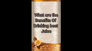 What are the benefits of drinking beet juice