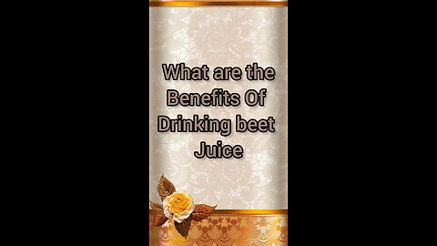 What are the benefits of drinking beet juice