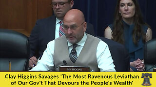 Clay Higgins Savages 'The Most Ravenous Leviathan of Our Gov't That Devours the People's Wealth'