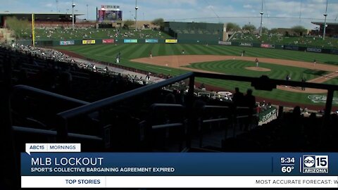 MLB lockout as sport's bargaining agreement expires