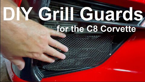 C8 Corvette Stingray DIY Grill Guards * Low Profile Guards ^ Very Easy