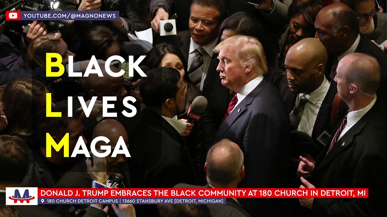 🇺🇸 Donald Trump embraces Black Community at 180 Church in Detroit ...