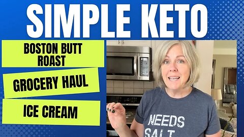 Boston Butt Roast / Grocery Haul / What I Ate Today Keto Under 20 Total Carbs