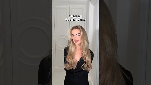 90’s FLUFFY HAIR TUTORIAL - VOLUME ✨ #hairstyle #90shair #grwm