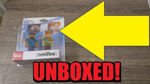 Unboxing the new MINECRAFT Amiibo!