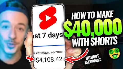 How To Make Money On Youtube Shorts WITHOUT Recording Videos! | Full $100 Per Day Method