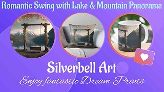 Silverbell Art present a romantic Swing with a fantastic Lake and Mountain Panorama