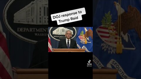 DOJ response to trump raid.