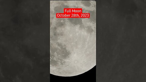Full Moon October 28, 2023