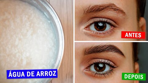 COMO FAZER SOBRANCELHAS CRESCEREM USANDO ÁGUA DE ARROZ