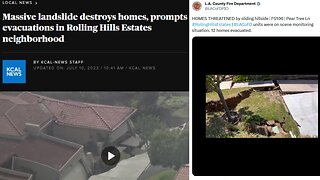 California: Massive landslide destroys homes, Rolling Hills Estates Neighborhood Evacuated