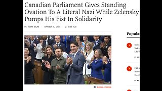 Canadian Parliament Gives Standing Ovation To A Literal Ukrainian Nazi While Zelensky Pumps His Fist