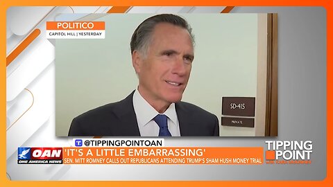 Mitt Romney Marches With BLM, But Condemns Republicans Attending Trump Trial | TIPPING POINT 🟧
