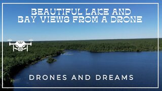 Beautiful Lake and Bay Drone Views