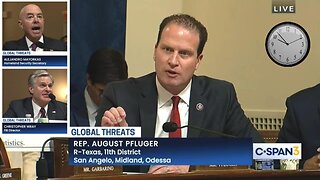 Rep. August Pfluger grills FBI Director Wray & DHS Secretary Mayorkas - Nov. 15, 2023