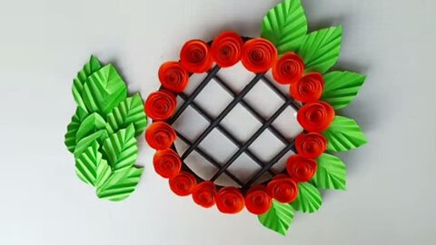 Beautiful Wall Hanging Craft / Paper Craft For Home Decoration / Easy Paper Flower Wall Hanging