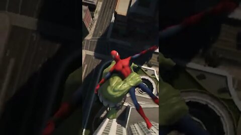 spider man falling from high building