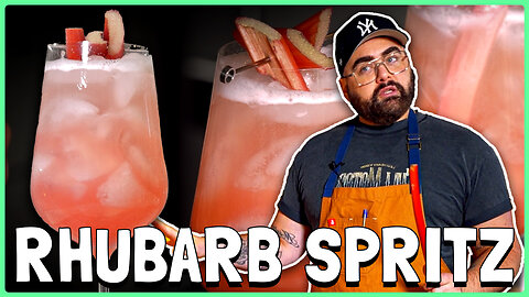 A Fresh Rhubarb Take On The Classic Italian Spritz | Kiki Kuisine