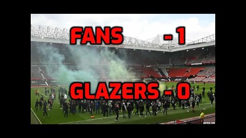 MANCHESTER UNITED FANS PROTEST - Manchester United v Liverpool postponed - NINJA KNIGHT