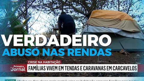 Imigrantes e portugueses moram em barracas em Portugal devido abuso nas rendas