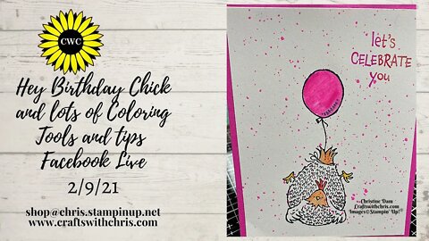 Hey Birthday Chick and lots of Coloring Tools offered through Stampin' Up!