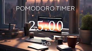 25/5 Pomodoro Technique💫 Jazz music + Frequency for Relaxing, Studying and Working 💫