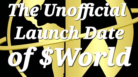 Crypto | $World | Bitcoin | Ethereum | Binance | The Worldwide Token Unofficial Launch Day