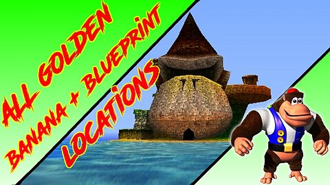 Donkey Kong 64 - DK Isles - Chunky Kong Golden Banana + Blueprint (Kasplat) Locations