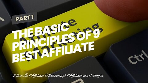 The Basic Principles Of 9 Best Affiliate Marketing Promotion Methods and Techniques