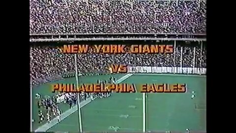 1978-12-17 New York Giants vs Philadelphia Eagles