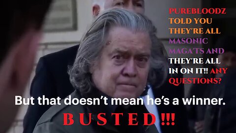 COMMERCIAL BREAK- MASONIC MAGAT STEVE BANNON LEAKED AUDIO EXPOSING TRUTH ABOUT 'STOLEN ELECTION'?!