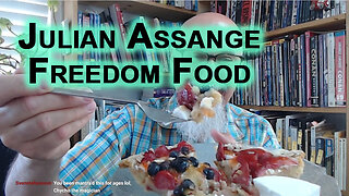 Today’s Snack: Pie and Feta Cheese, Julian Assange Freedom Food