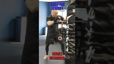 Heroes Training Center | Kickboxing & MMA "How To Double Up" Jab & Jab & Knee 1 | #Shorts