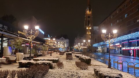 Novi Sad Serbia in winter