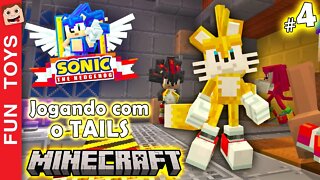 Sonic no Minecraft #04 - JOGUEI com o TAILS! E ele tem pode voar por toda a fase! IRADO! 🌕