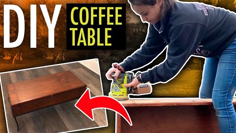 DIY Coffee Table Makeover BEFORE AND AFTER