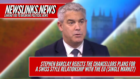 WATCH - Tory MP rejects the plans for a Swiss Style relationship with the EU