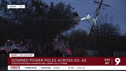 Road closures, power outages Wednesday in Southern Arizona