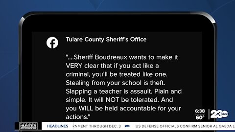 Tulare County Sheriff's Office warns about latest TikTok challenge