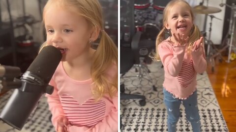 Little Girl Is Destined To Be A Metal Singer