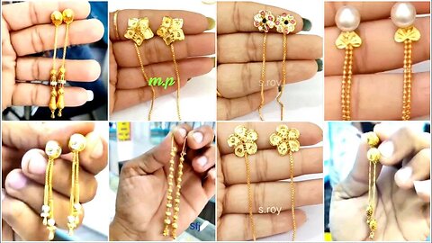 1Gram Gold Plated Long Chain Earrings!Buy online single piec