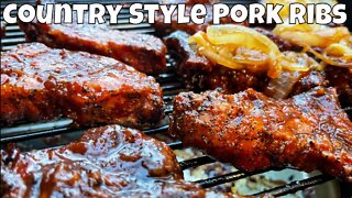 Country Style Pork Ribs - How to Smoke Country Ribs Recipe | SNS Grills Kettle