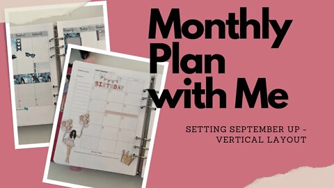 Monthly Planner Reset - September Plan with Me
