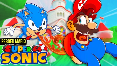 SONIC INVADIU o Super Mario 64 😵| Sonic in Mario 64