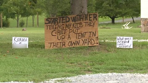 Profanity filled signs target elderly Tennessee woman