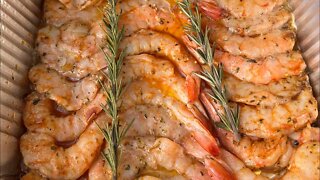 Smoked butter and herb shrimp
