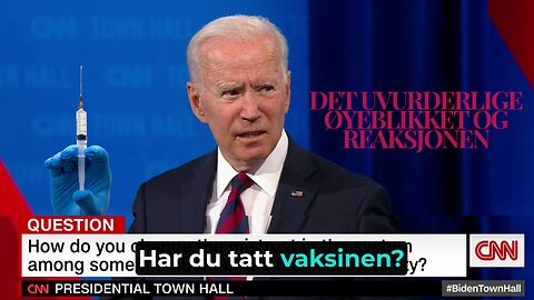 Øyeblikket Joe Biden Hører Talkshow Verten Tok Vaksinen - ER DET MULIG!