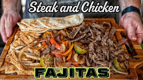 How To Make Amazing Steak And Chicken Fajitas On A Griddle!