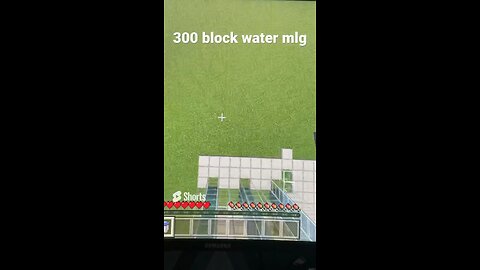 Minecraft mlg from 300 blocks