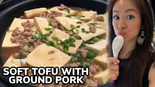 EASY & HEALTHY Chinese Soft Tofu with Ground Pork Recipe 豆腐 | RACK OF LAM